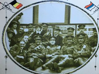 WWI Photo Christmas Greeting Card English Soldiers Military Photograph 2