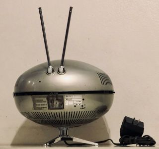 Vintage Antique 60 ' s Panasonic TR - 005 ORBITEL TV Ufo Flying Saucer Space RARE 3