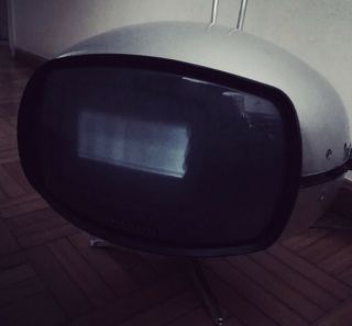 Vintage Antique 60 ' s Panasonic TR - 005 ORBITEL TV Ufo Flying Saucer Space RARE 5