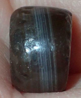 11mm Very Rare Ancient Indo - Tibetan Sulemani Chung Agate Bead,  S708