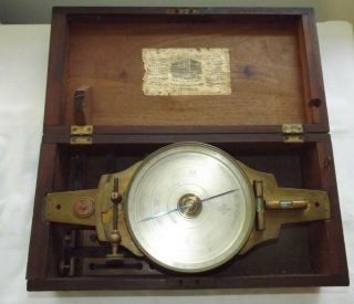 ANTIQUE 1800 ' s W.  & L.  E.  Gurley Surveying Surveyor ' s Compass Early Model 7 