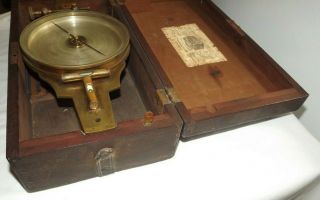ANTIQUE 1800 ' s W.  & L.  E.  Gurley Surveying Surveyor ' s Compass Early Model 7 