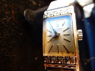 Iwc Platinum Pm900 Watch 8 Diamonds Vintage Schaffhausen Swiss Cal.  41 10445