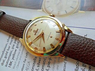 Vintage 1956 Omega Constellation Gold Capped 24 Jewel Cal.  505 Chronometer Watch