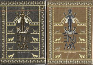 Enuma Playing Cards - 2 Deck Set - Ancient And Elder Versions - Npcc