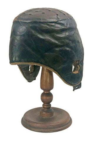 Vintage Circa 1915 Wright & Ditson No.  H Harvard - Style Leather Football Helmet 6