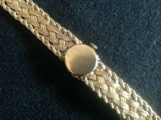 Estate item - 14k GOLD 14 karat BLANCPAIN WATCH INCABLOC 17 jewels hinged cover 7