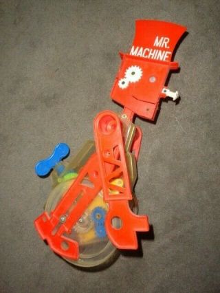 Vintage1977 Ideal Mr.  Machine Walking Wind - Up Toy Robot