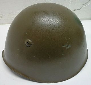 WW2 Italian M33 Steel Helmet/Leather Liner & Chin Strap Size 59 B59 - 2