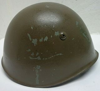 WW2 Italian M33 Steel Helmet/Leather Liner & Chin Strap Size 59 B59 - 5