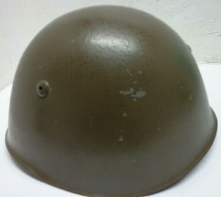 WW2 Italian M33 Steel Helmet/Leather Liner & Chin Strap Size 59 B59 - 6