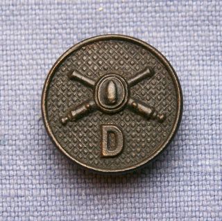 Wwi Era Type Ii Coast Artillery Co.  " D " Em Collar Disk