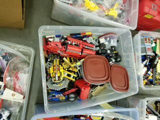 145 lbs of Legos Star Wars City Trains Minifigs Sponge Bob Plus More 5