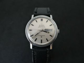 VINTAGE OMEGA CONSTELLATION STAINLESS STEEL AUTOMATIC DAY & DATE CAL 751 12