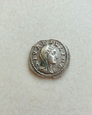 Rome Ancient Silver Denarius Diva Paulina Ad 236.