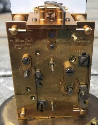 Antique Norman Swiss Brass Miniature Oval Carriage Alarm Clock 1760A Not 7