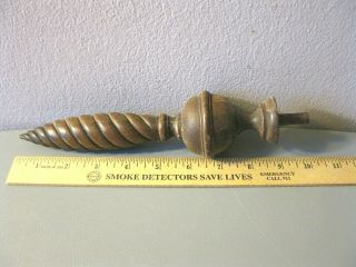 (1) ANTIQUE WOODEN FINIAL - - 8 3/4 