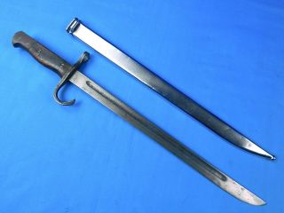 Japanese Japan Wwii Ww2 Training Bayonet Dagger Fighting Knife W/ Scabbard