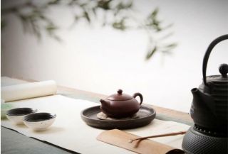 handmade Raw ore purple sand pot art mini teapot ceramic chinese tea pot 4