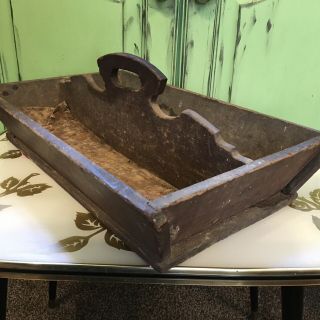 Vintage Antique Wooden Trug Garden 3