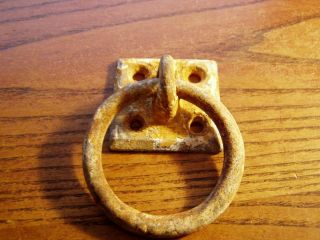 Horse Tie Hitching Post 2 1/4” Ring Barn Door Pull Old Vintage Iron