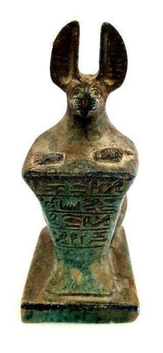 Rare Anubis Egyptian God Figurine Statue Ancient Jackal Dog Sculpture Egypt