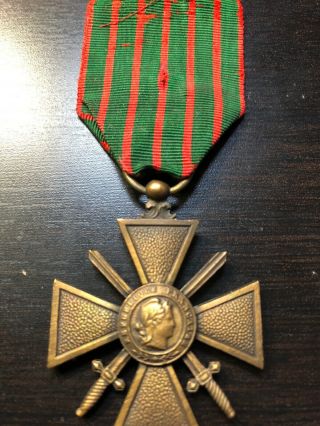 Ww1 1914 - 1918 Croix De Guerre Military Medal