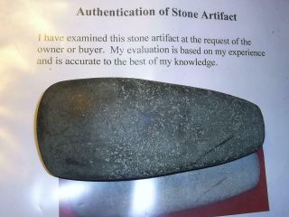 Authentic Native American Celt Indian Artifact 5 " Adze Ax Ancient Stone Tool