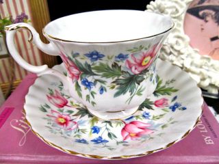 ROYAL ALBERT tea cup and saucer RANDOM Harvest series teacup Surrey floral 6