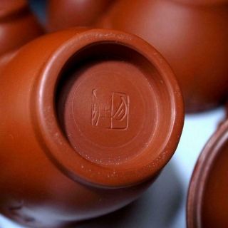 VC7: Vintage Japanese Pottery Sencha Tea Pot & Cups,  Tokoname ware 7