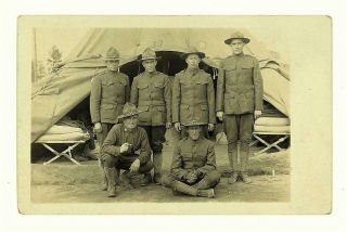 Wwi Rppc Camp Sevier South Carolina 33rd National Guard Soldiers Greenville Co.