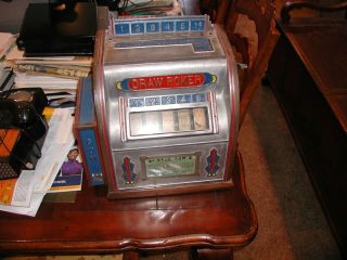Trade Stimulator Draw Poker Antique Gumball Machine