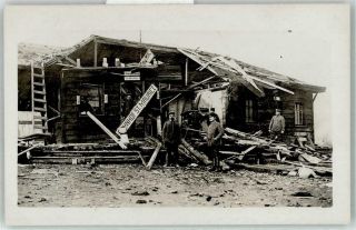 53051543 - German Wwi St.  Maurice Destroyed Trench Railway Station Rppc Wk I