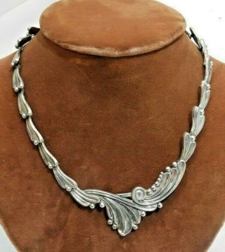 Vintage Margot De Taxco Sterling Silver Mexican Necklace