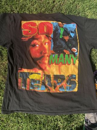 Vintage Tupac So Many Tears Rap T Shirt Size M Bootleg 90s - Extremely Rare 2