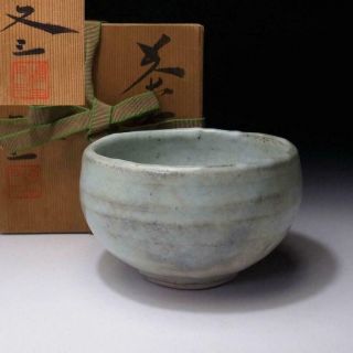 Xm4: Japanese Pottery Tea Bowl,  Matushiro Ware By Famous Potter Matazo Karakida