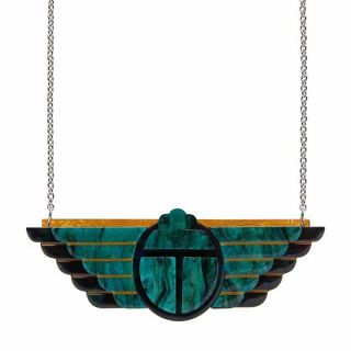 Erstwilder Art Deco Series Ancient Egypt Revival Scarab Necklace Release