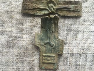 Ancient big cross.  Ancient finds Metal detector finds №19B 100 3