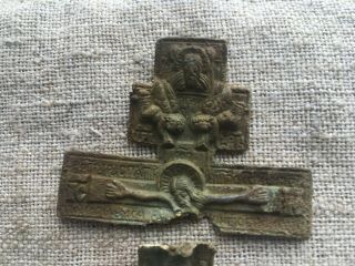 Ancient big cross.  Ancient finds Metal detector finds №19B 100 5