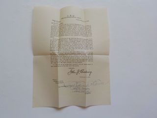 Wwi Document 1919 General Pershing France 309th Infantry 78th Division Vtg Ww1