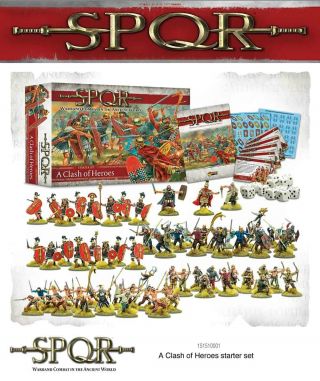 Spqr - A Clash Of Heros Game,  Miniature 28mm Ancients Warlord Hail Caesar