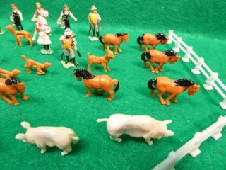 Vintage Hand Painted Plastic Toy Series Farm Set by Benley Hong Kong 3