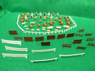 Vintage Hand Painted Plastic Toy Series Farm Set by Benley Hong Kong 7