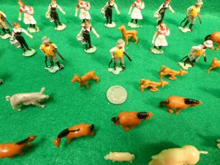 Vintage Hand Painted Plastic Toy Series Farm Set by Benley Hong Kong 8