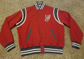 Rare Vintage Ralph Lauren Polo P Wing Varsity Stadium Jacket 1992 Size M Medium