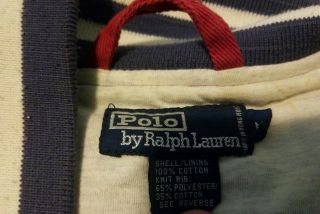 RARE Vintage Ralph Lauren Polo P WING Varsity STADIUM JACKET 1992 Size M Medium 7