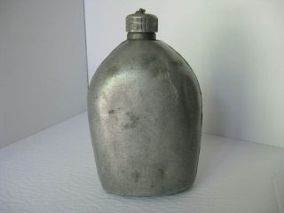 Ww 1 U.  S.  Military Aluminum Canteen L.  F.  & C.  1918