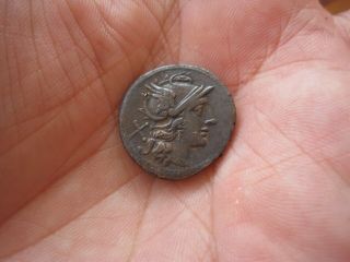 Ancient Republic Roman Silver Denar,  Denarius,  Roma N7