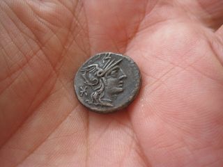 Ancient Republic Roman Silver Denar,  Denarius,  Roma N6