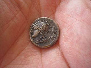 Ancient Republic Roman Silver Denar,  Denarius,  Roma N5